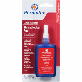 Permatex 27740 Large Diameter Threadlocker Red, 36 ml