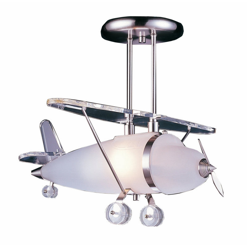 Elk 5051/1 1-Light Biplane Shape Pendant In Satin Nickel