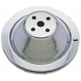 Trans-Dapt 9600 Chrome Single Groove Water Pump Pulley