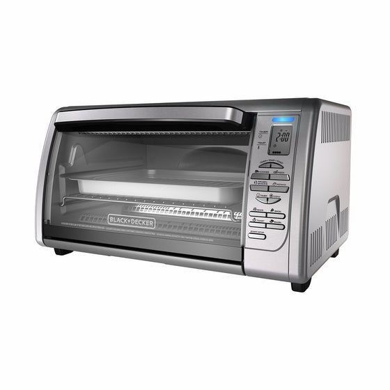 BLACKDECKER Countertop Convection Toaster Oven, Silver, CTO6335S