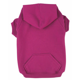 Zack & Zoey Basic Hoodie for Dogs, 16" Medium, Raspberry Sorbet