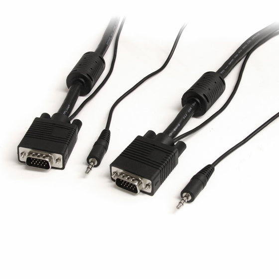 StarTech.com MXTHQMM30A 30-Feet Coax High Resolution Monitor VGA Cable with Audio HD15 M/M