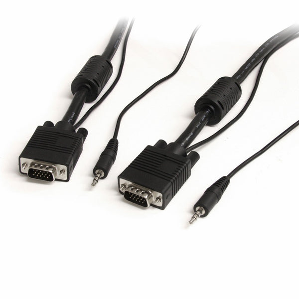 StarTech.com MXTHQMM15A 15-Feet Coax High Resolution Monitor VGA Cable with Audio HD15 M/M