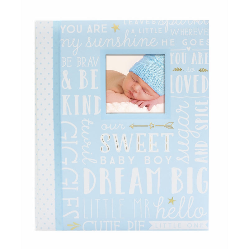 Lil Peach Dream Big Wordplay Baby Memory Book, Blue