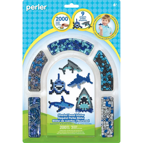 Perler Beads Sharks Arch Blister