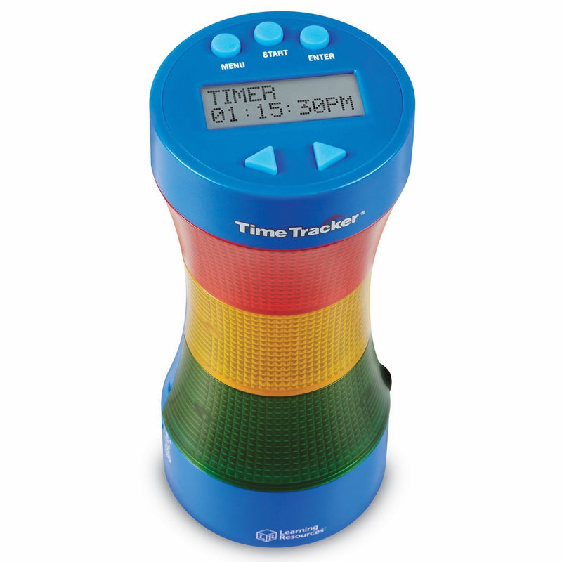 Learning Resources LER6900Time Tracker Visual Timer & Clock, Blue