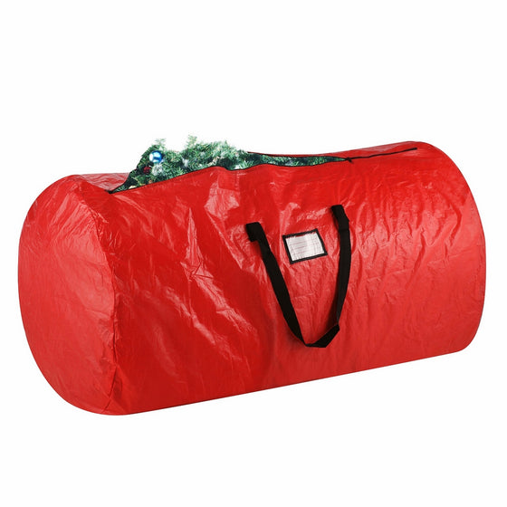 Elf Stor Deluxe Red Holiday Christmas Tree Storage Bag Large (52" x 30" x 30") For 9 Foot Artificial Tree