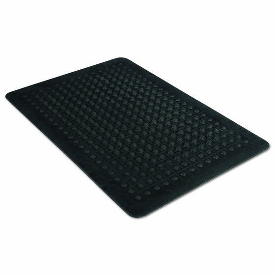 Guardian Flex Step Antifatigue Floor Mat, Rubber, 3'x5', Black