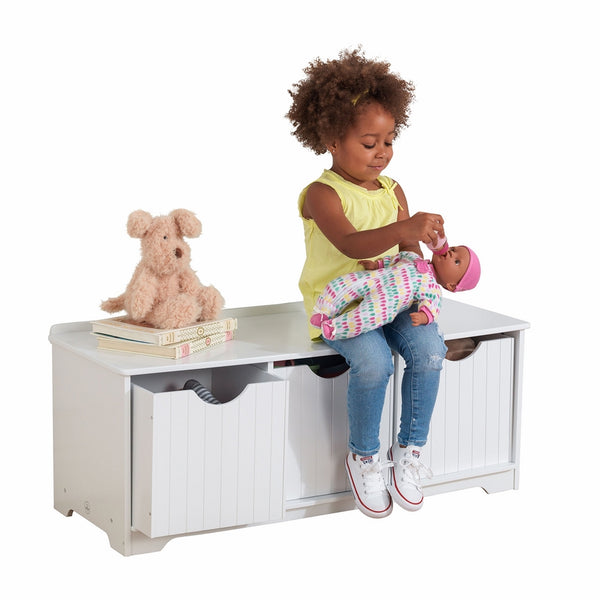 KidKraft Nantucket Storage Bench - White