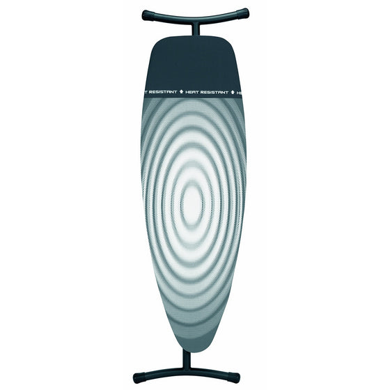 Brabantia Ironing Board with Iron Parking Zone, Size D, Extra Large - Titan Oval Cover