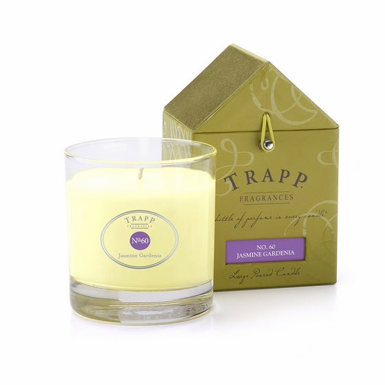 Trapp Signature Home Collection No. 60 Jasmine Gardenia Poured Scented Candle, 7-Ounce