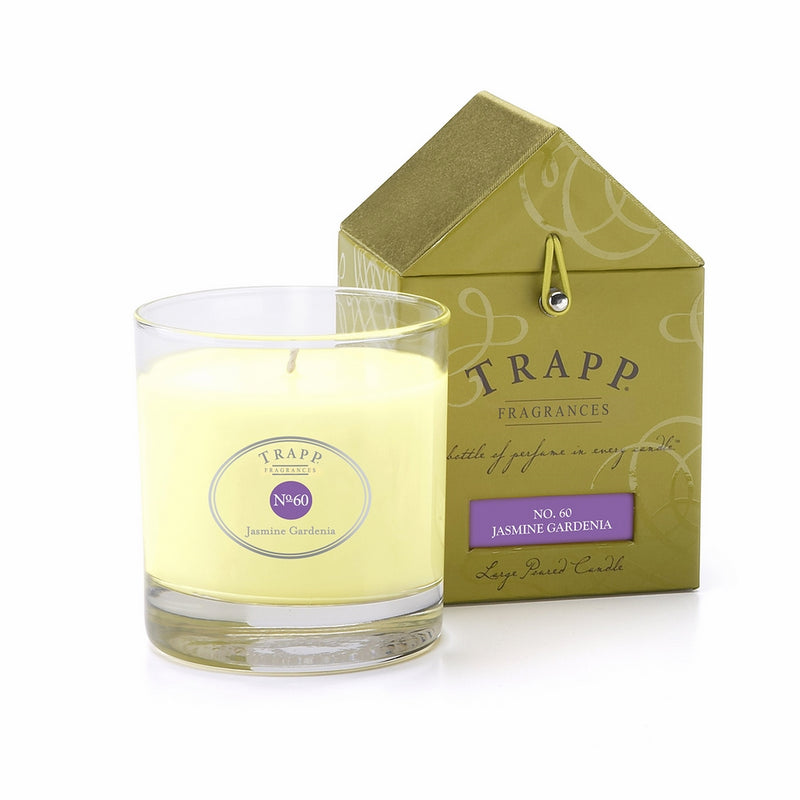 Trapp Signature Home Collection No. 60 Jasmine Gardenia Poured Scented Candle, 7-Ounce