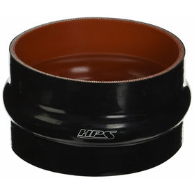 HPS HTSHC-500-BLK Silicone High Temperature 4-ply Reinforced Straight Hump Coupler Hose, 40 PSI Maximum Pressure, 3" Length, 5" ID, Black