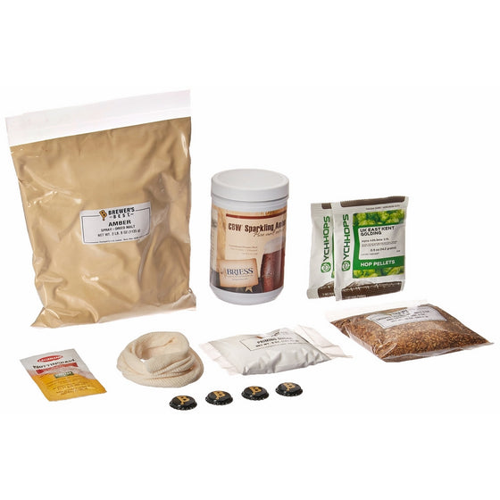 Brewer's Best American Amber Homebrew Beer Ingredient Kit