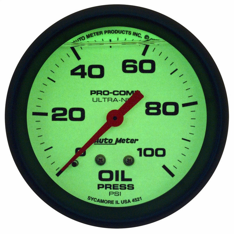 Auto Meter 4221 Ultra-Nite Oil Pressure Gauge