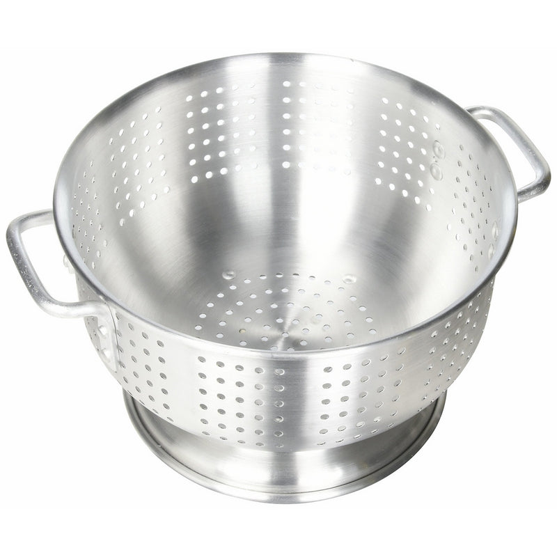 Winco ALO-8BH Aluminum Colander with Base, 8-Quart