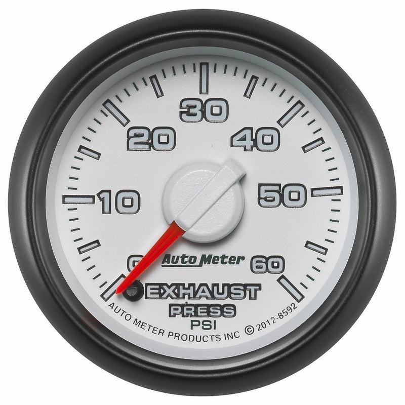 Auto Meter (8592) Dodge Match 2-1/16" 0-60 PSI Full Sweep Electric Exhaust Pressure Gauge