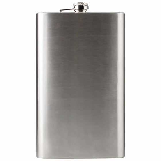 Maxam Jumbo Stainless Steel Flask, 64 oz