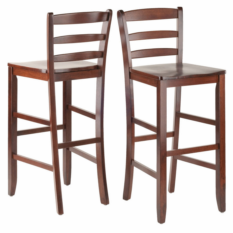 Winsome 29-Inch Bar Ladder Back Stool, Set of 2