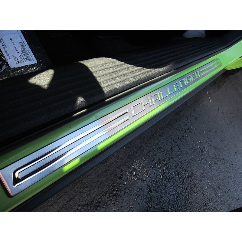 Dodge Challenger Stainless Steel Sill Guards Protectors Set of 2 OEM Mopar