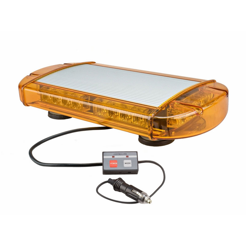 Wolo (3770M-A) Outer Limits Gen 3 LED Low Profile Emergency Warning Mini Light Bar - Amber Lens