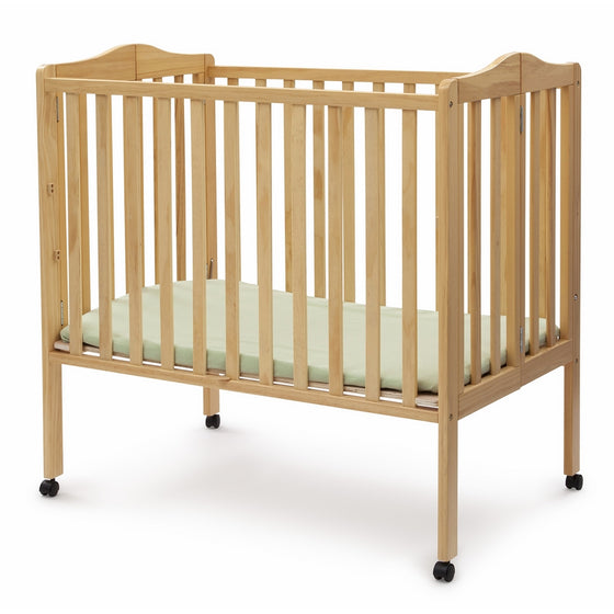 Delta Children Portable Mini Crib, Natural