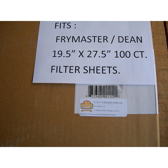 FRYMASTER Rectangle-Type Fryer Oil Filters Pack of 100 803-0170