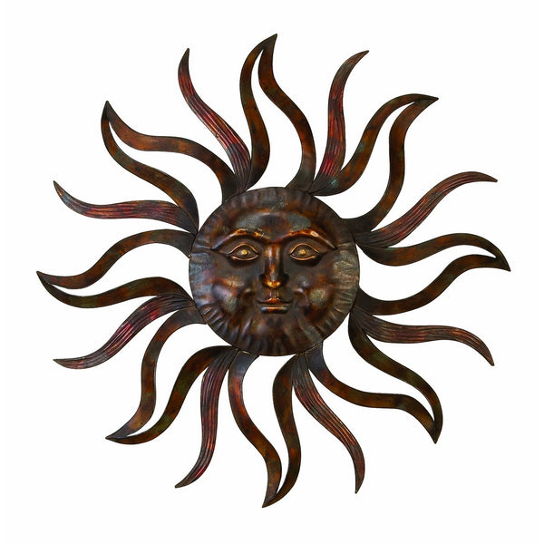 Deco 79 97918 Metal Sun Wall Decor Feel Every Morning More Fresh