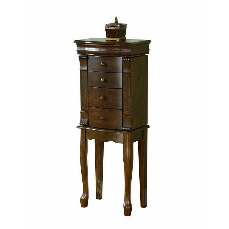 Powell Louis Philippe Walnut Jewelry Armoire