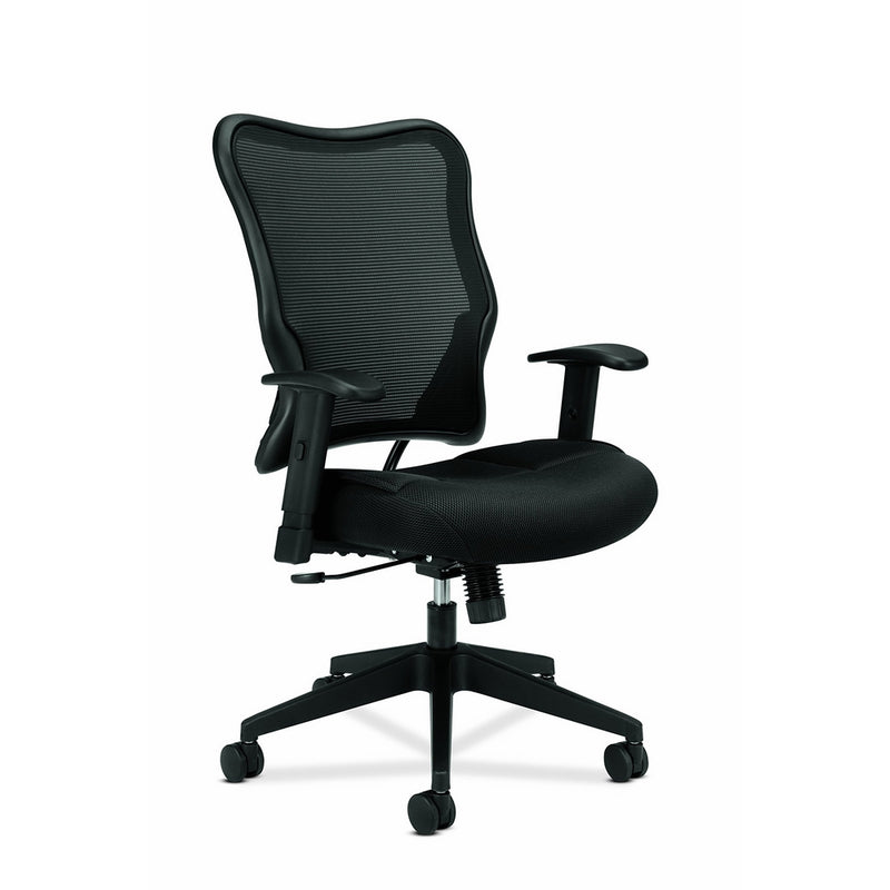 basyx by HON Mesh High-Back Task Chair, Black (HVL702)
