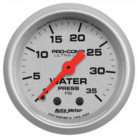 Auto Meter 4307 Ultra-Lite Mechanical Water Pressure Gauge