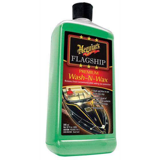 Meguiar's M4232 Marine Flagship Wash-N-Wax - 32 oz.