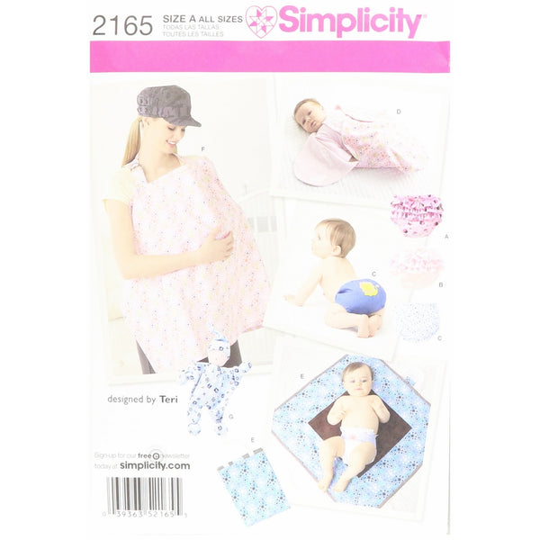 Simplicity Sewing Pattern 2165: Baby Accessories, Size A (All Sizes)