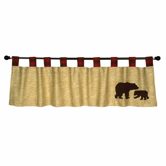 Trend Lab Northwoods Window Valance, Red/Tan