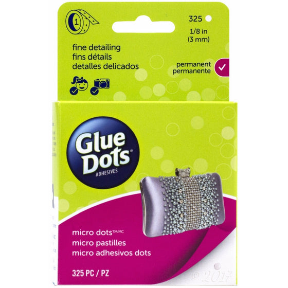 Glue Dots Micro Dot Roll, 325 Clear Dots