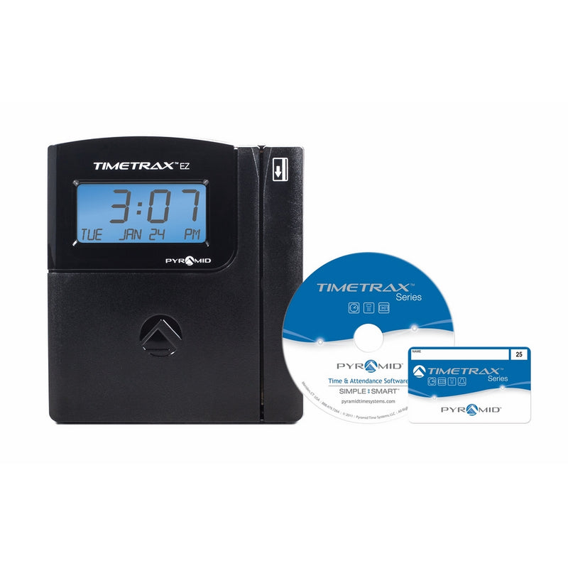 Pyramid TimeTrax TTEZEK Automated Swipe Card Time Clock System with Software - Made in USA