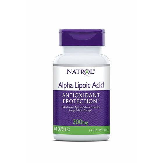 Natrol Alpha Lipoic Acid 300mg Capsules, 50 Count (Pack of 3)