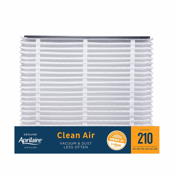 Aprilaire 210 Clean Air Filter for Aprilaire Whole-Home Air Purifiers, MERV 11, For Dust (Pack of 1)