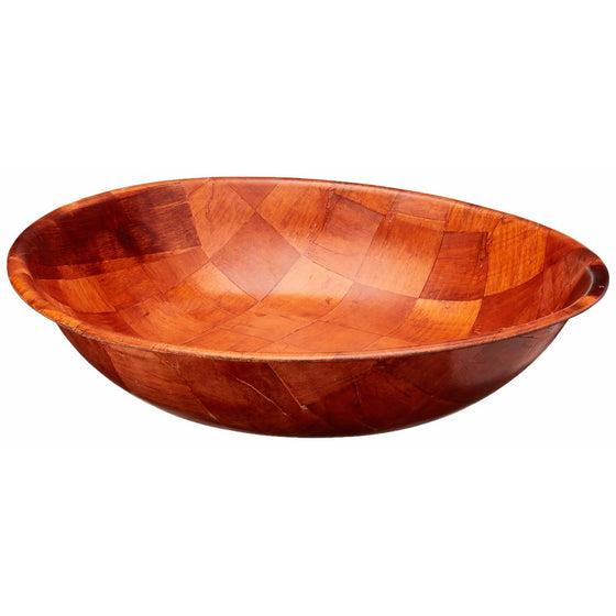 Winco WWB-20 Wooden Woven Salad Bowl, 20-Inch