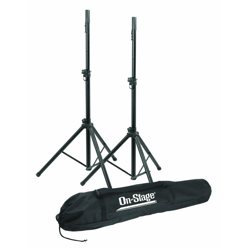 On Stage SSP7900 All Aluminum Speaker Stand Package with Bag