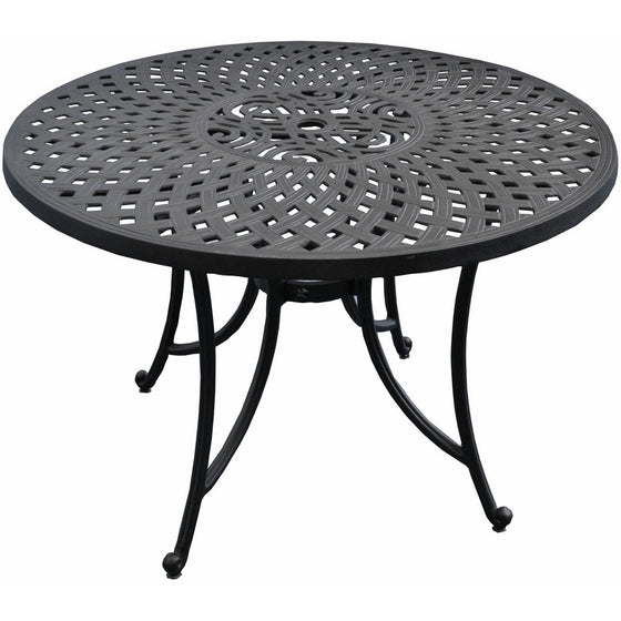 Crosley Furniture Sedona 42-inch Solid-Cast Aluminum Outdoor Dining Table - Black