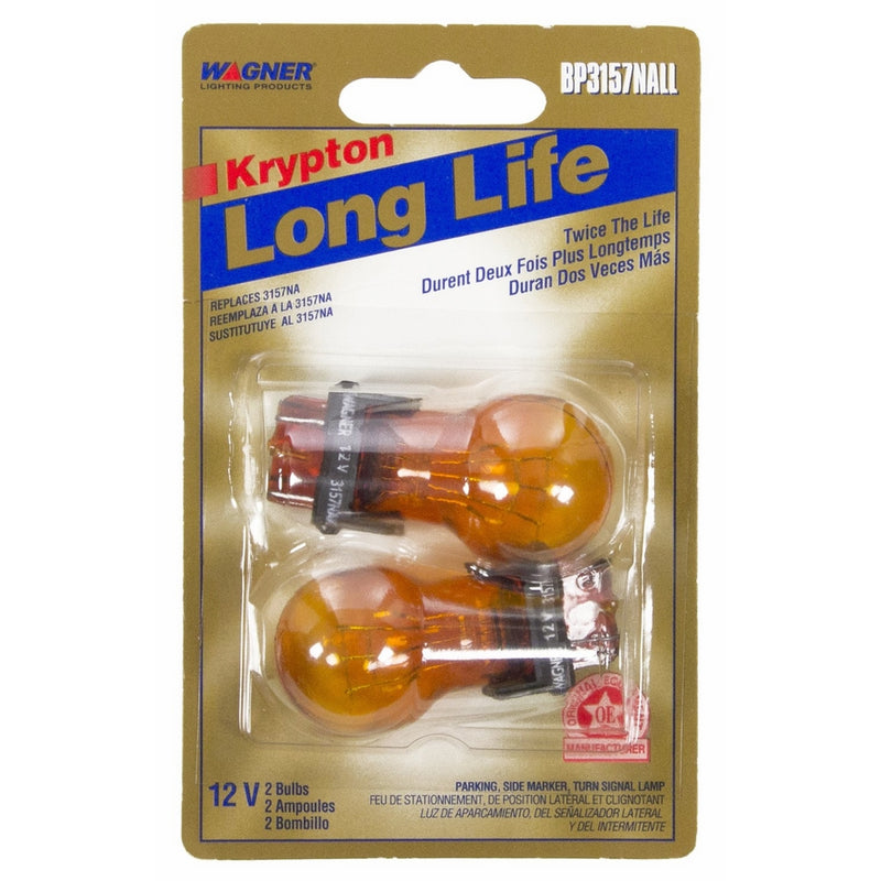 Wagner Lighting BP3157NALL Long Life Natural Amber Miniature Bulb - Card of 2