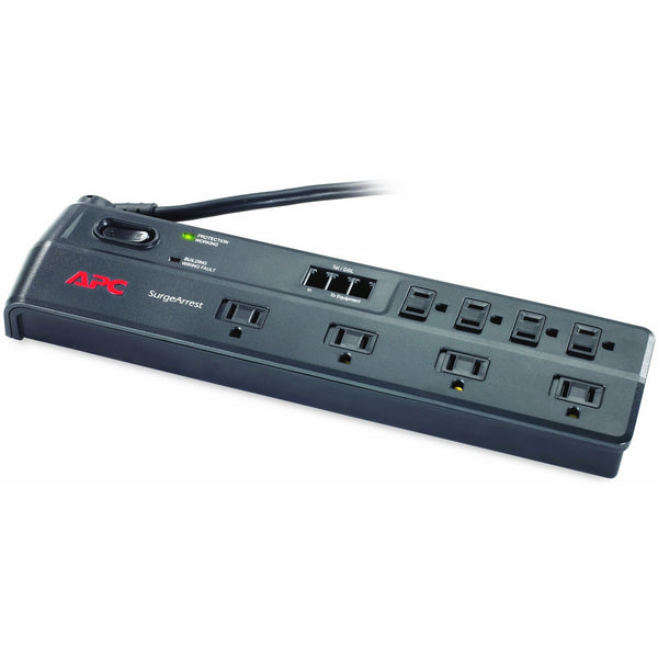 APC 8-Outlet Surge Protector Power Strip with Telephone and DSL Protection, 2525 Joules, SurgeArrest Performance (P8T3)