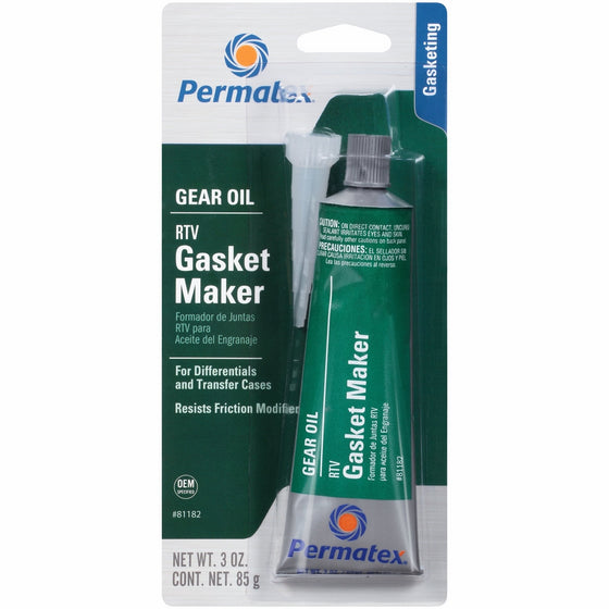 Permatex 81182 Gear Oil RTV Gasket Maker, 3 oz.