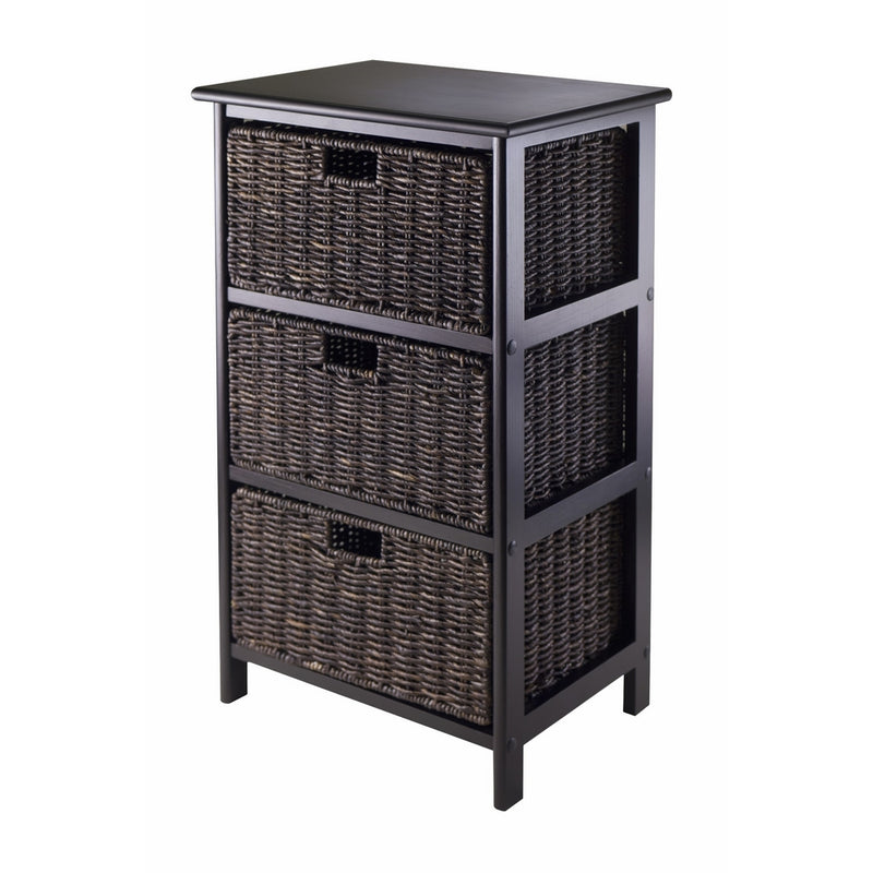 Winsome Omaha Storage Rack with 3-Foldable Basket