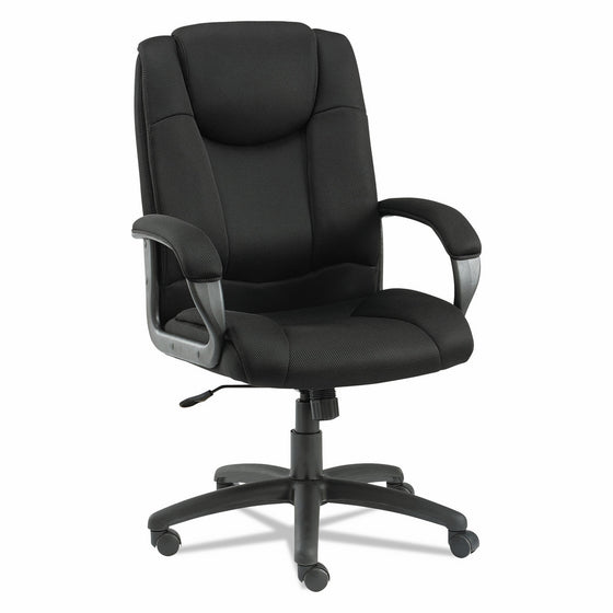 Alera ALELG41ME10B Logan Series Mesh High-Back Swivel/Tilt Chair, Black