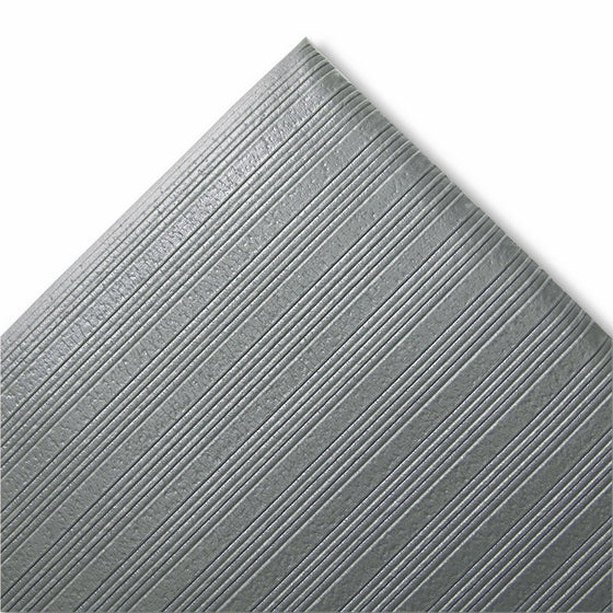 Crown Ribbed Antifatigue Mat, Vinyl, 27 x 36, Gray