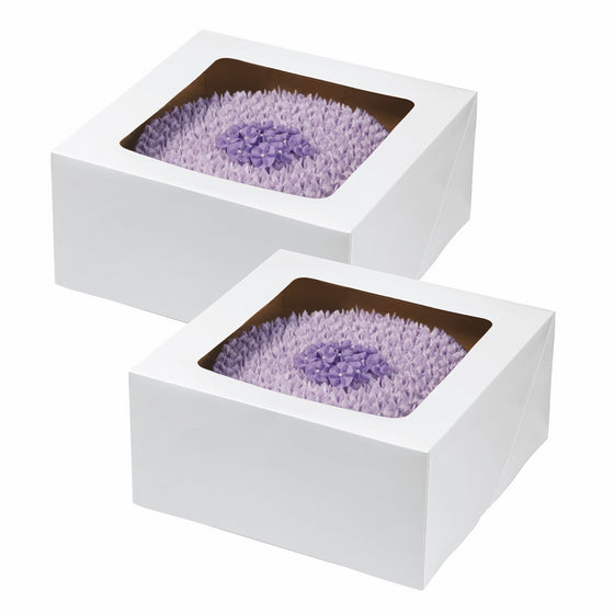 Wilton 12-Inch Cake Box with Window for 10-Inch Cake, 2-Piece Set