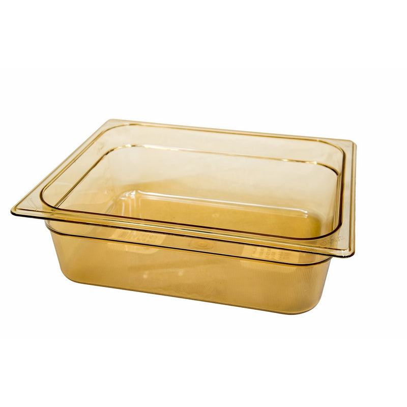 Rubbermaid Commercial Hot Food Pan, 1/2 Size, Amber, FG224P00AMBR