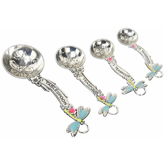 Ganz 4-Piece Measuring Spoons Set, Dragonflies